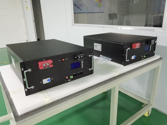 RJ TECH 10.3kwh LiFePO4 Rack battery 51.2V200Ah Lithium battery for Solar off grid backup